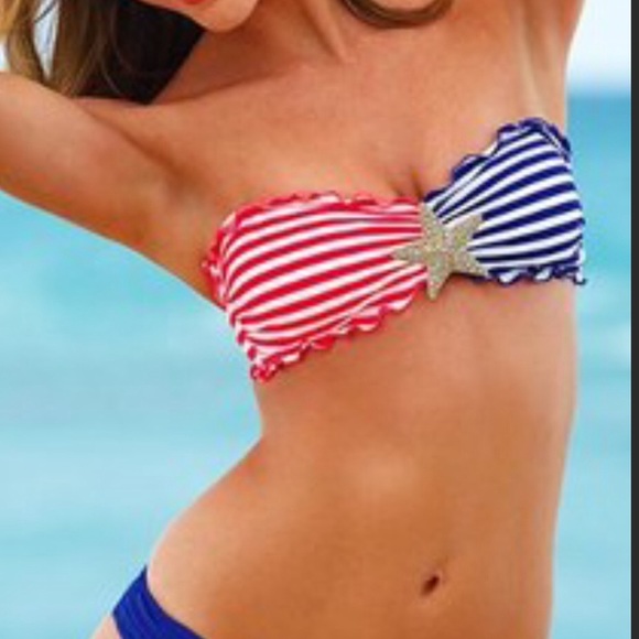 Victoria's Secret Other - Victoria’s Secret Red/White/Blue swim bandeau